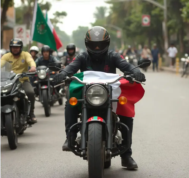 Motociclistas en Méexico