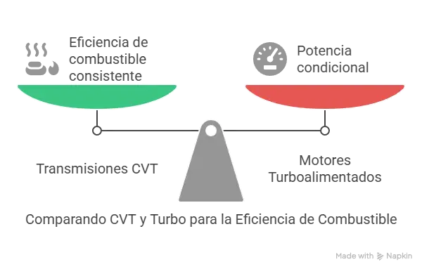 Consideraciones los motores CVT y Turbo