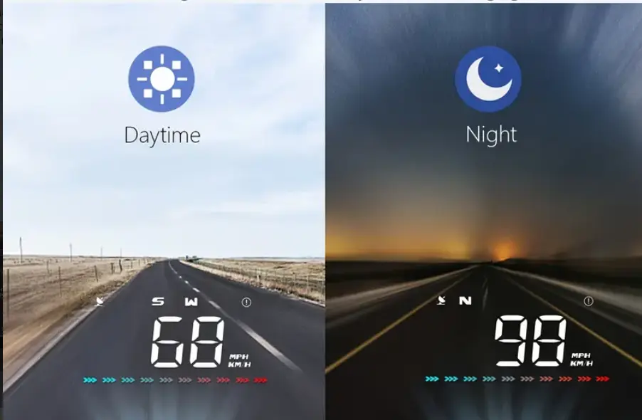 Hud (Head Up Display) usnaod interface interfaz OBD
