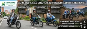 AKT NKD 125 vs Bajaj CT100 vs Hero Eco 100: ¿cuál conviene realmente?